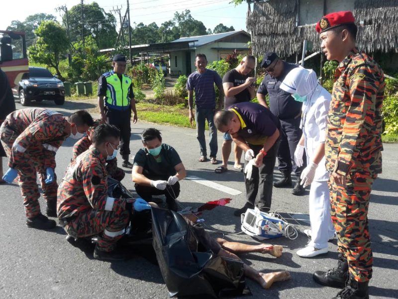 Lelaki warga emas maut, basikal dinaiki dirempuh kereta 