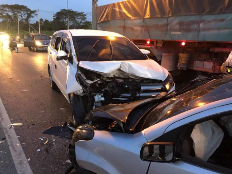 Nahas empat kenderaan, sembilan pelajar sekolah rendah 